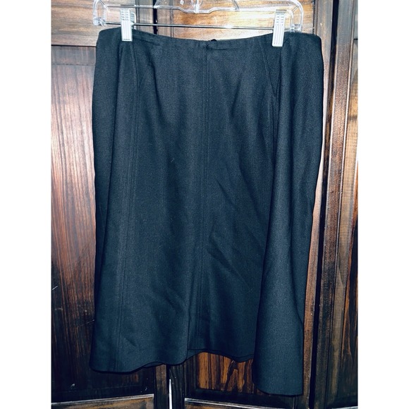 Talbots Dresses & Skirts - Talbots Petite Black‎ Career Casual A-Line Skirt Women's Size 14